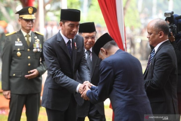 Upacara pemakaman BJ Habibie di Taman Makam Pahlawan Nasional Utama Kalibata