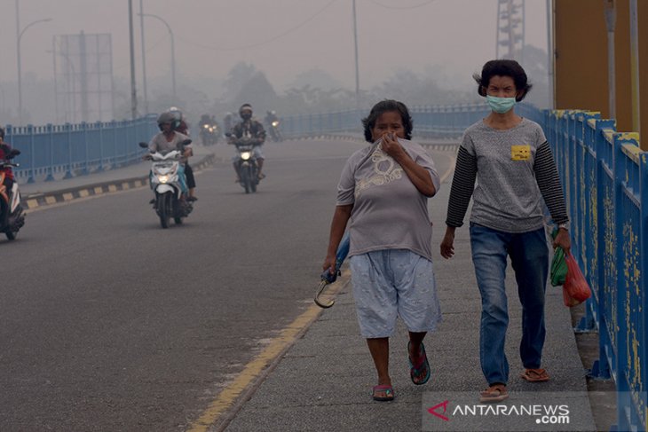 Banyak minum dan makan buah antioksidan tips ampuh warga di kawasan kabut asap