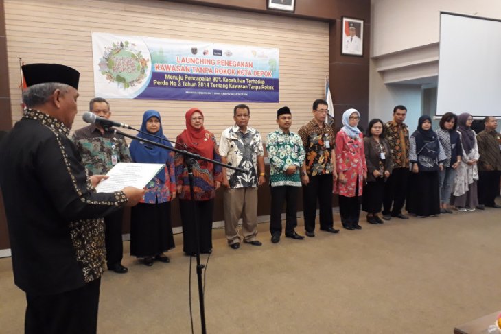 Wali Kota Depok kukuhkan tim pengawasan Kawasan Tanpa Rokok