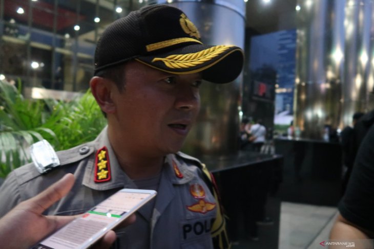 Polisi nilai demo di gedung KPK tertib meski diwarnai bakar spanduk