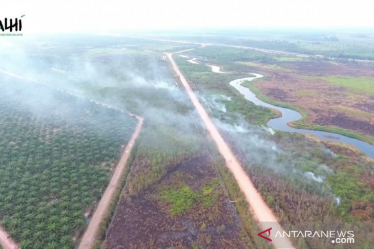 Titik panas Sumsel tetap muncul meski telah hujan