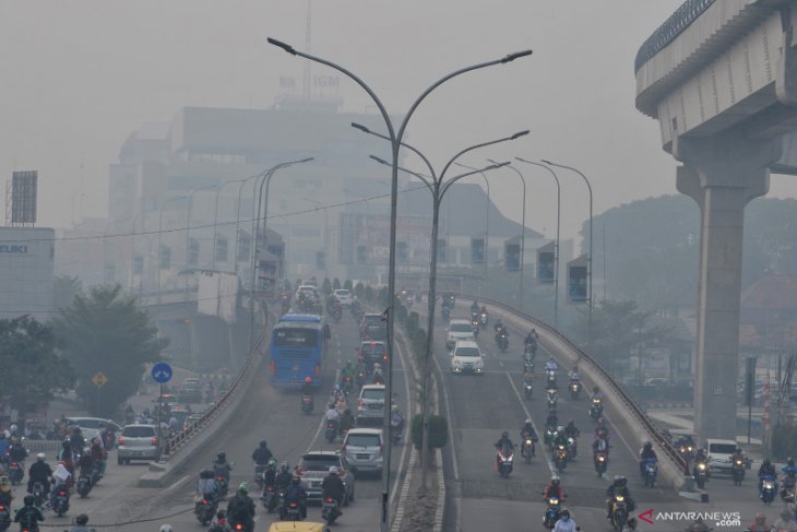 Kualitas udara Palembang masuk level berbahaya