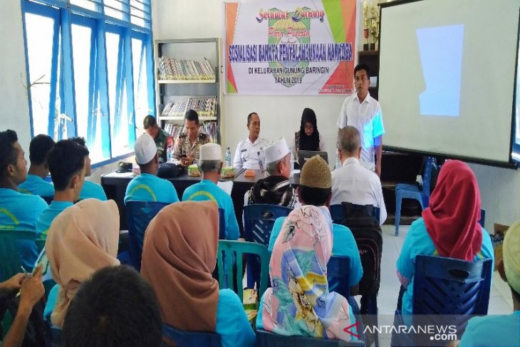 Kelurahan Gunung Baringin gelar sosialisasi penyalahgunaan Narkoba