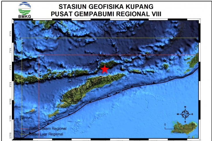 Gempa magnitudo 4.4 guncang Alor
