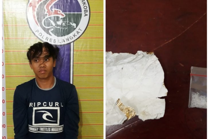 Polisi Langkat tangkap pengedar narkotika warga Wampu di Tanjungpura