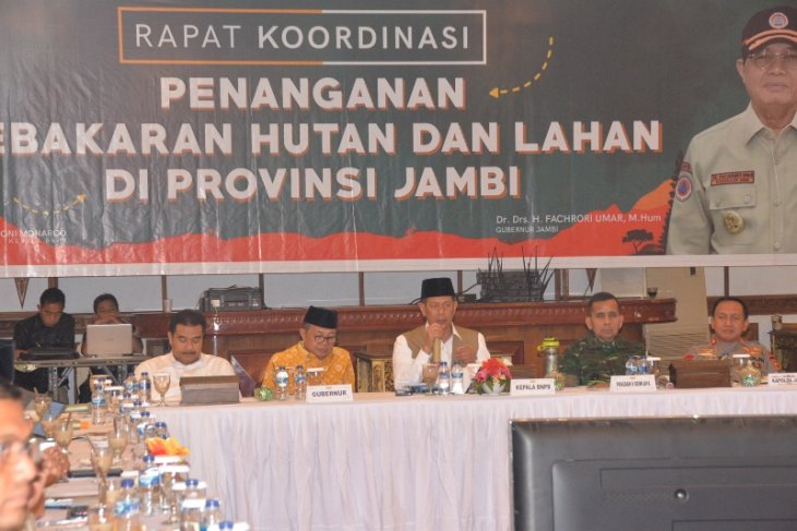 Gubernur: kedatangan Kepala BNPB dan Pangdam perkuat penanganan karhutla di Jambi