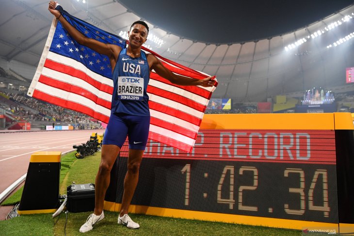 Kejuaraan atlek dunia, Donavan Brazier juara dunia 800 m putra
