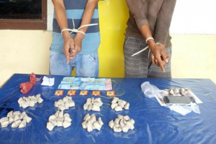 Polsek Perdagangan tangkap bandar dan kurir ganja