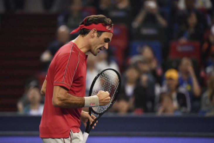 Federer lewati hadangan pertamanya Shanghai Masters