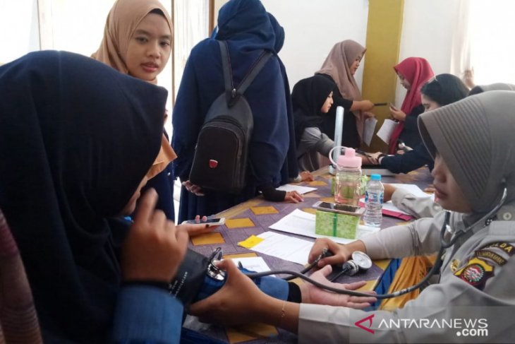 Polda Kalbar gelar bakti kesehatan cek jantung gratis di IAIN Pontianak