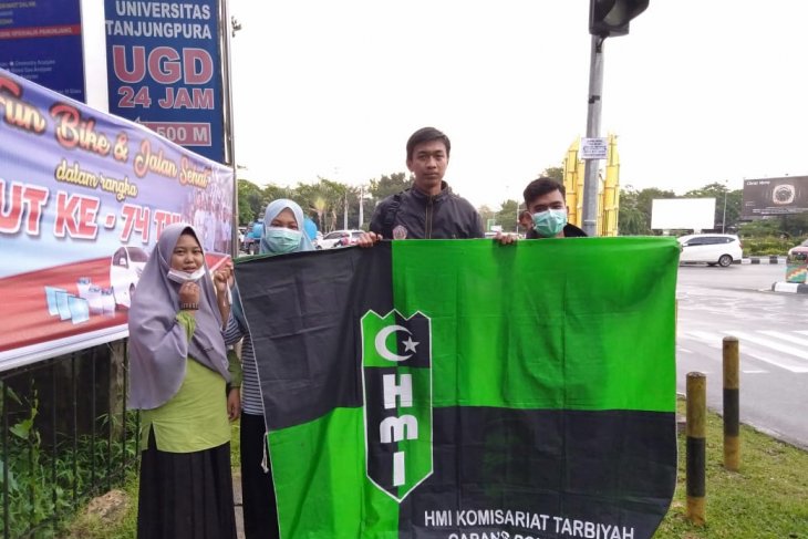 HMI Komisariat Tarbiyah Cabang Pontianak galang dana bantu korban gempa bumi Maluku