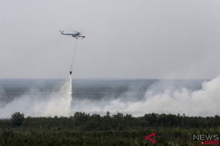 BNPB kerahkan tujuh helikopter bom air karhutla Sumsel