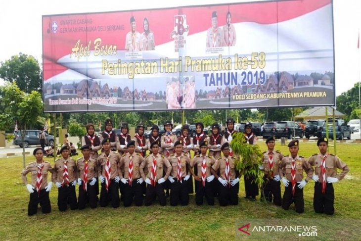 Polbangtan Medan ikut apel besar Hari Pramuka di Deli Serdang