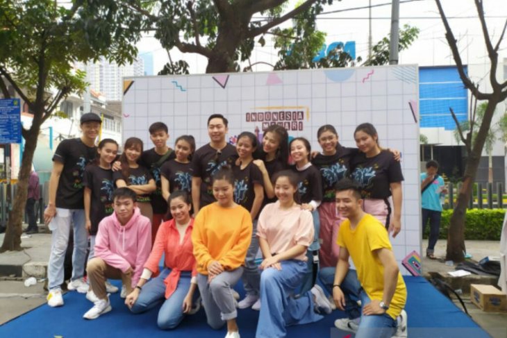 Puluhan warga Medan ikuti kegiatan Indonesia Menari 2019
