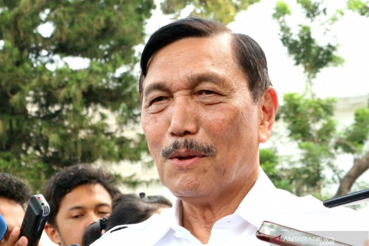 Luhut sambangi istana malam hari