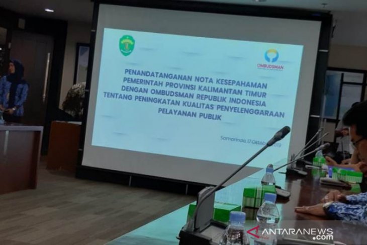 Pemprov Kaltim-Ombudsman MoU Peningkatan Kualitas Pelayanan Publik