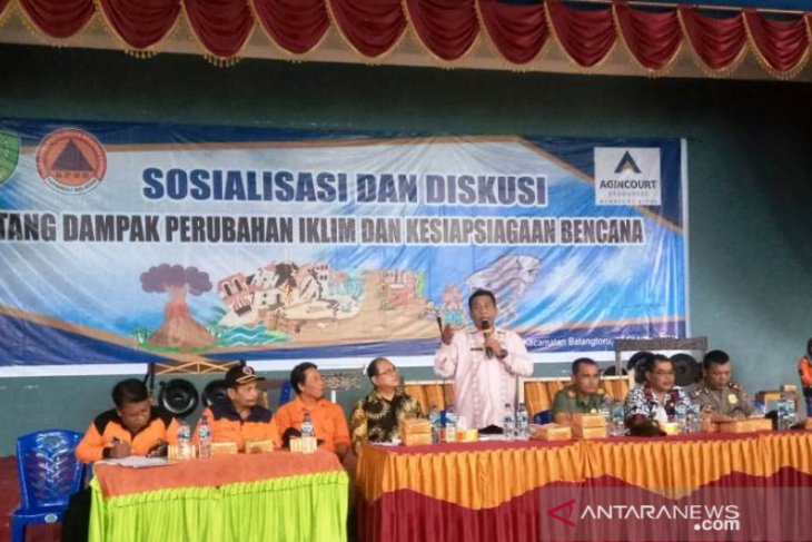 Tambang Emas Martabe dan BPBD Tapsel gelar sosialisasi perubahan iklim dan kesiapsiagaan bencana