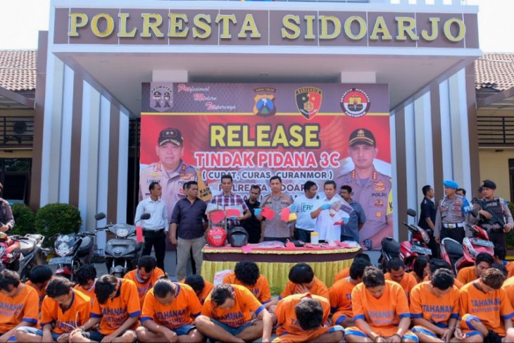Dalam sebulan, Polresta Sidoarjo tangkap 27 pelaku pencurian