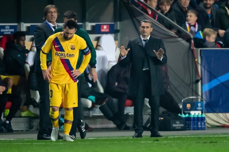 Pelatih Valverde: Barca kurang tenang saat hadapi Slavia