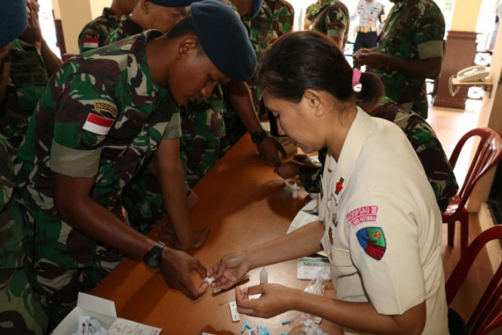 Prajurit Lanud Pattimura Ambon bebas HIV Aids
