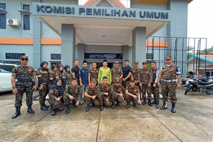 Banser Batanghari isi kegiatan Hari Sumpah Pemuda dengan kunjungi Rumah Pintar Pemilu