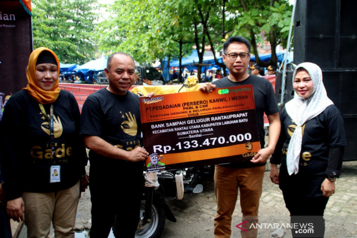 Bupati Labuhanbatu resmikan Bank Sampah dari PT Pengadaian