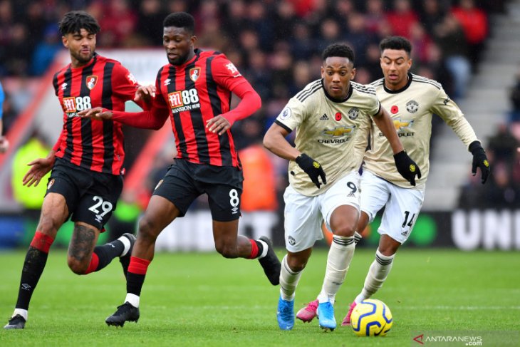 Hasil Liga Inggris, Bournemouth tumbangkan Manchester United 1-0