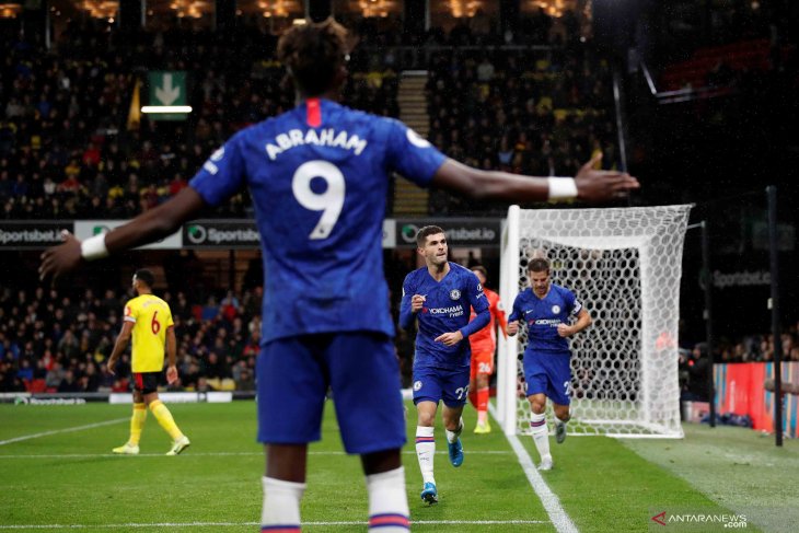 Liga Inggris, Gol Abraham dan Pulisic bawa Chelsea ke posisi tiga
