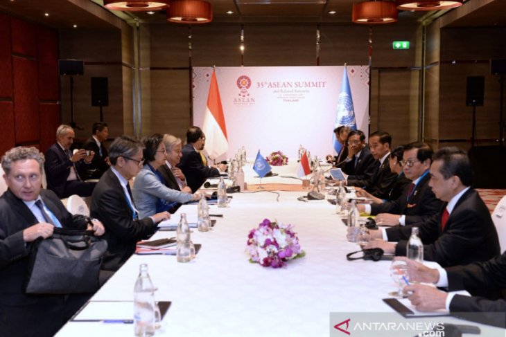 Krisis Rakhine State dan Palestina dibahas Presiden Jokowi bersama PBB