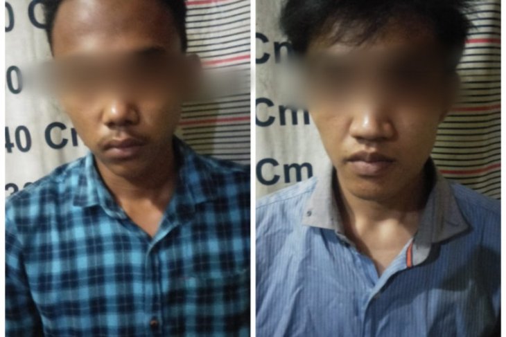 Polisi Tanjungpura Langkat tangkap dua tersangka pemilik sabu-sabu