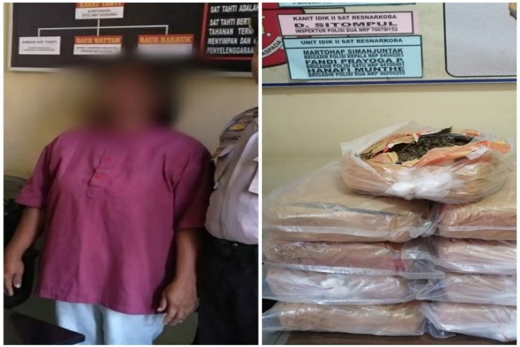 Disergap di warung, 9 Kg ganja kering di Sipange berhasil diamankan