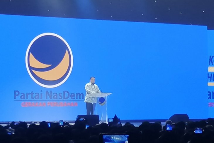 Di Kongres II NasDem, Anies Baswedan bicara soal persatuan
