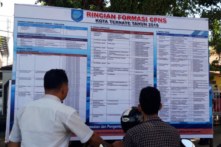 Pendaftaran CPNS di Malut masih sepi