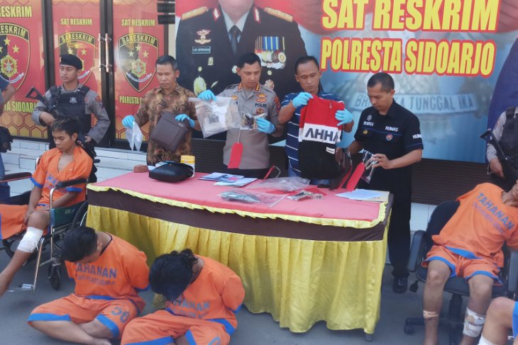 Sindikat pencurian kendaraan bermotor dibekuk Polresta Sidoarjo