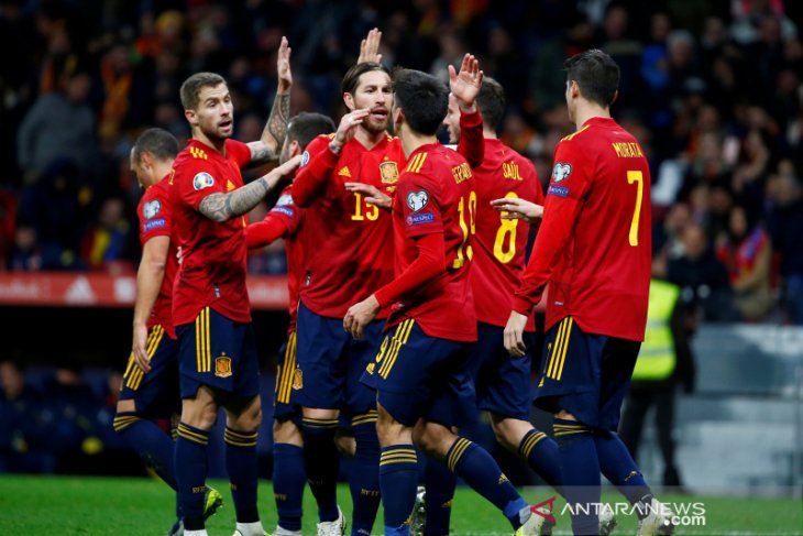 Spanyol, Swedia dan Norwegia kompak tutup Grup F