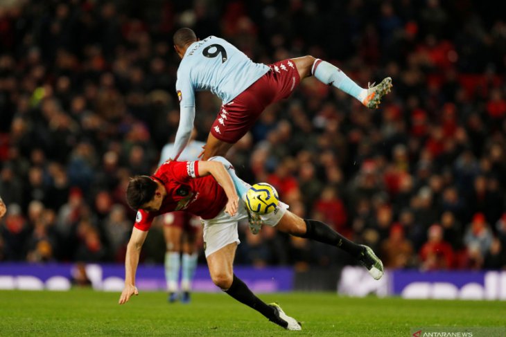 Liga Inggris, Manchester United ditahan imbang Aston Villa di Old Trafford