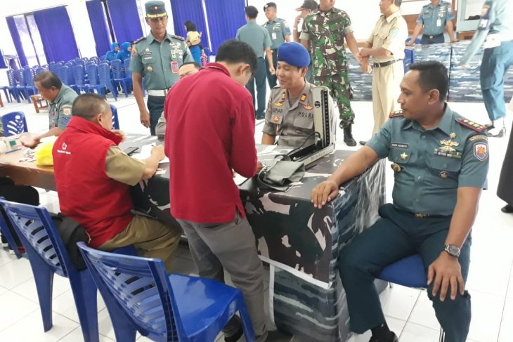 Kasatpolair Polres Bangka-TNI AL Babel gelar baksos sumbang darah