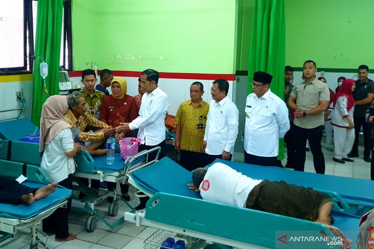 Jokowi inspeksi pemanfaatan BPJS Kesehatan RSUD Cilegon