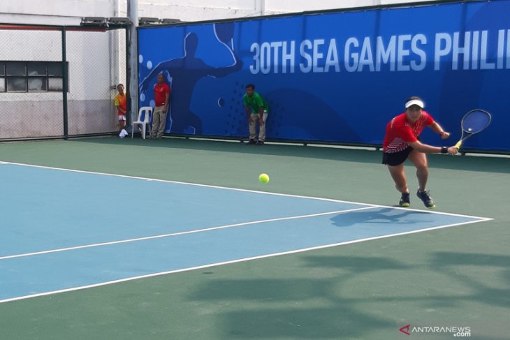 Aldila Sutjiadi meraih emas SEA Games 2019 dari tenis