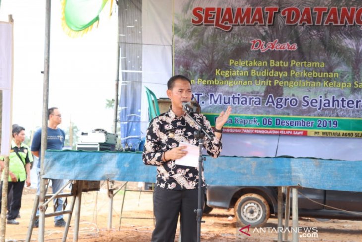 Bupati Bangka berharap pabrik sawit bantu sejahterakan masyarakat