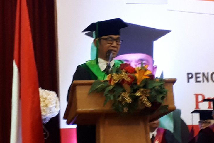 Mantan wartawan ANTARA dikukuhkan sebagai guru besar Moestopo