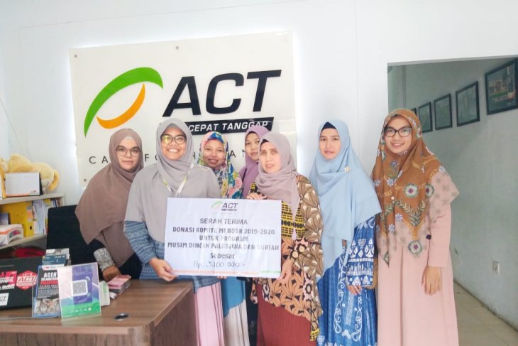 MI BQSR salurkan Rp13 juta bagi Palestina dan Suriah melalui ACT Aceh