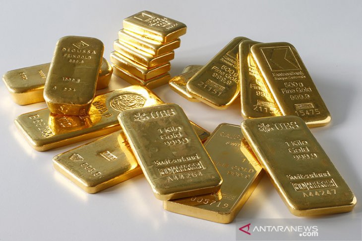 Harga emas turun 3,50 dolar AS, dipengaruhi data ekonomi positif