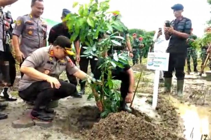 Polda Banten tanam 2020 pohon pada Hari Sejuta Pohon Sedunia