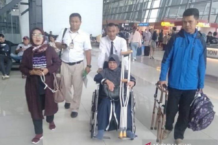 Mulyati, TKW korban kecelakaan kerja di Arab Saudi akhirnya tiba di Sukabumi