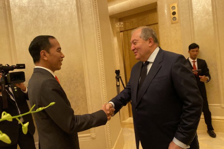 Jokowi lakukan pertemuan bilateral dengan Presiden Armenia