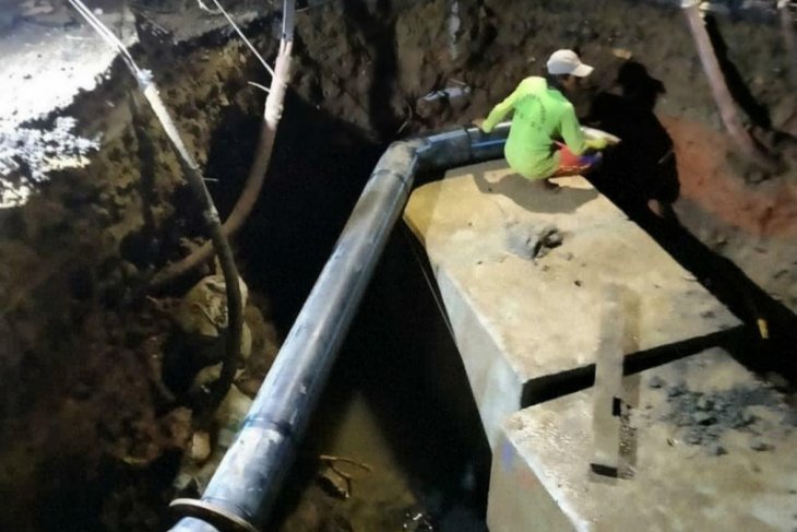 Kementrian PUPR mulai kerjakan perbaikan Jalan Daan Mogot Kota Tangerang yang amblas
