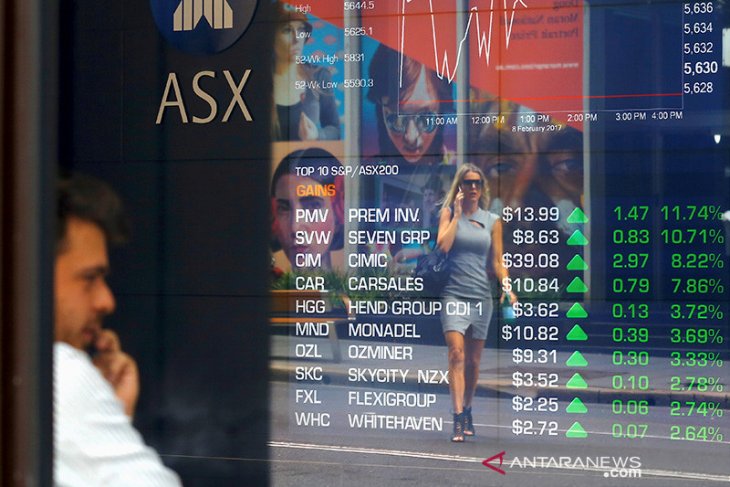 Bursa saham Australia melonjak