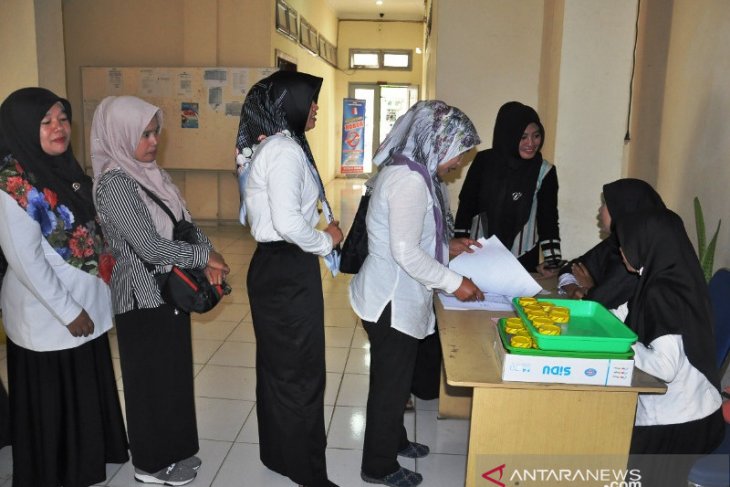 Puluhan ASN di Nagan Raya kembali jalani tes urine cegah narkoba