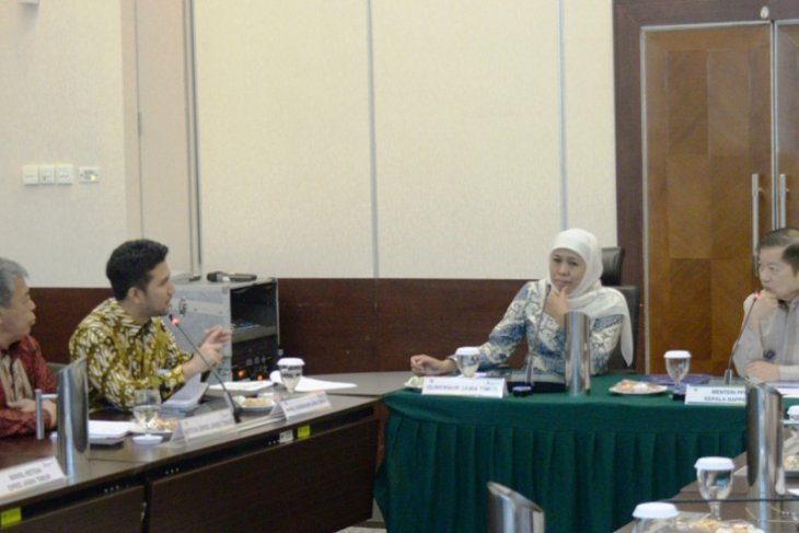 Gubernur Khofifah bertemu tiga menteri bahas percepatan pembangunan Jatim